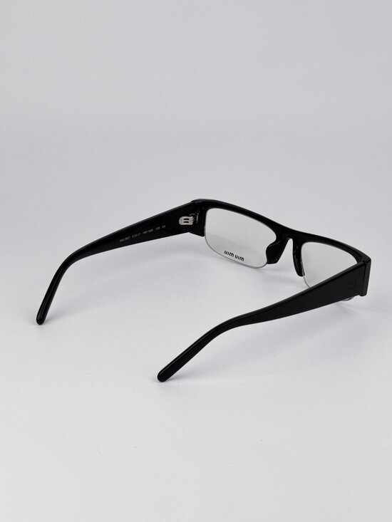 Miu Miu Women’s Eyeglasses Black Rectangle Frames MUB07S 16K08N NEW main image 8
